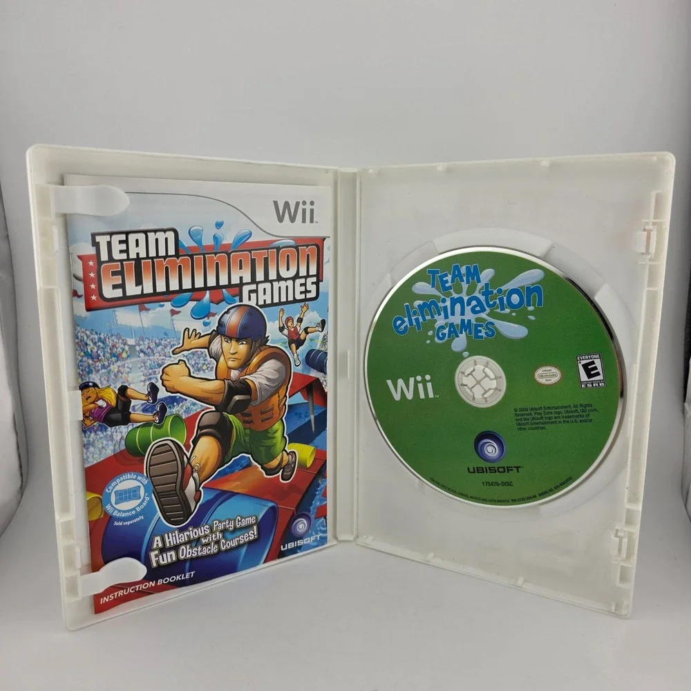 Team Elimination Games Nintendo Wii Ubisoft Obstacle Party EXCELLENT  Family Fun